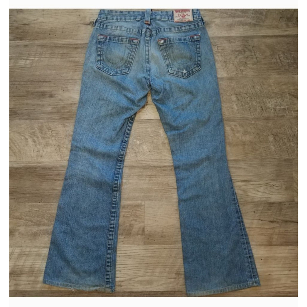 True Religion Women's Bootcut Low Rise Blue 28 Denim Jeans - Picture 8 of 13